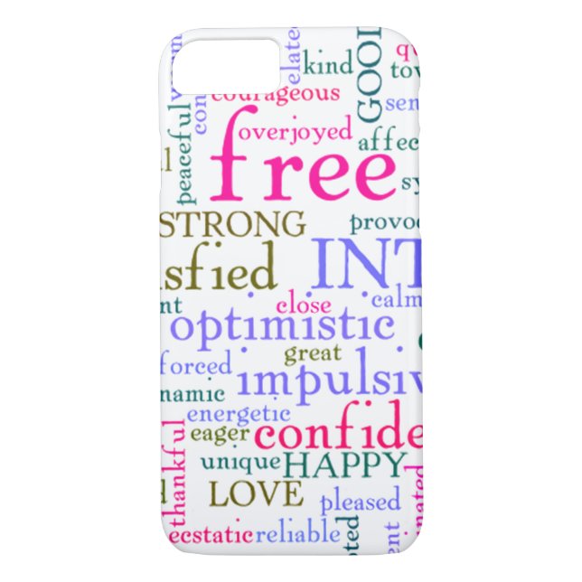 Inspirational Encouraging Words Case-Mate iPhone Case (Back)