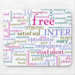 Inspirational Encouraging Words Mouse Mat