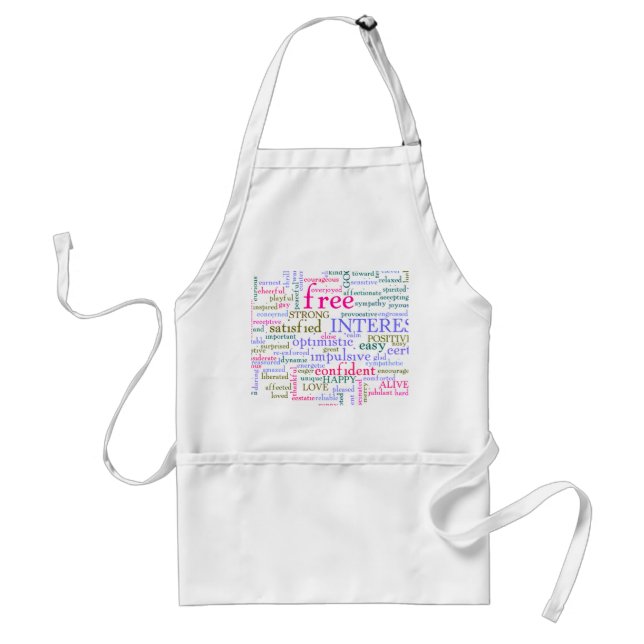 Inspirational Encouraging Words Standard Apron (Front)