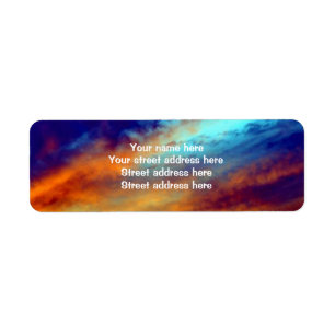 Inspirational Evening Sky Address Label