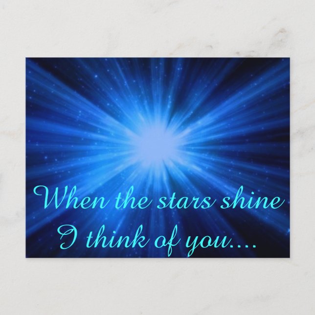 Inspirational Faith Bless --Peace Love Stars Space Postcard (Front)