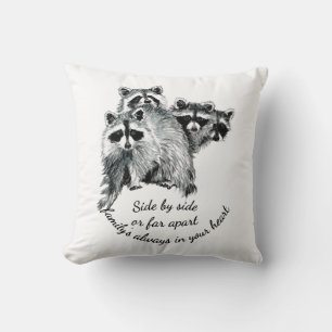 Inspirational Family Always in Your Heart Quote Cushion