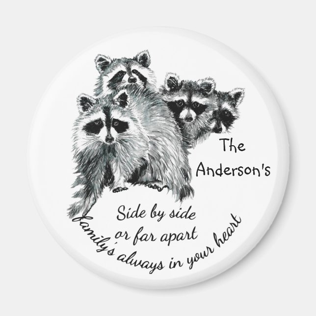 Inspirational Family Always in Your Heart Quote Magnet (Front)