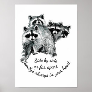 Inspirational Family Always in Your Heart Quote Poster