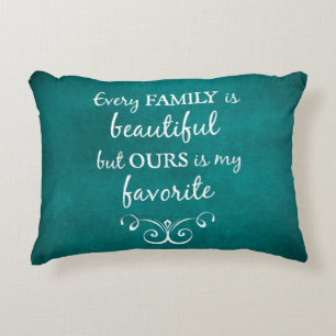 Inspirational Family Quote Decorative Cushion