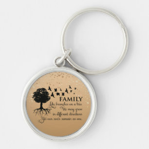 Inspirational Family Quote Key Ring