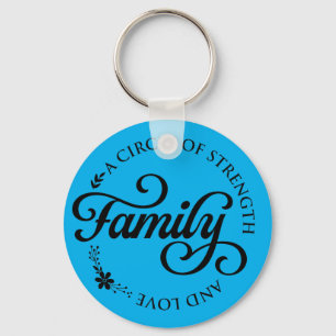 Inspirational Family Quote Key Ring