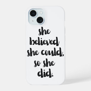Inspirational Feminist Girl Power Quote   iPhone 15 Case