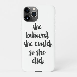 Inspirational Feminist Girl Power Quote   iPhone 11Pro Case