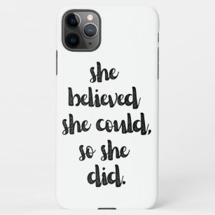 Inspirational Feminist Girl Power Quote   iPhone 11Pro Max Case