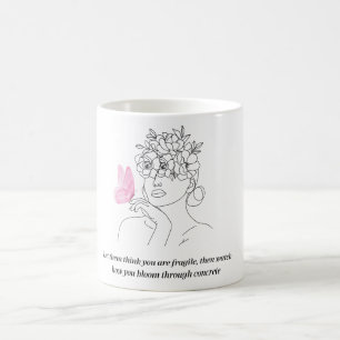 Inspirational Feminist Quote Line Art Coffee Mug