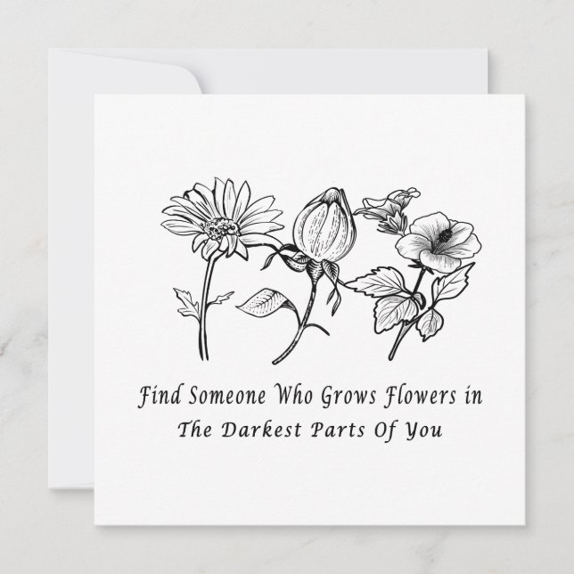  Inspirational Floral Art Holiday Card (Front)