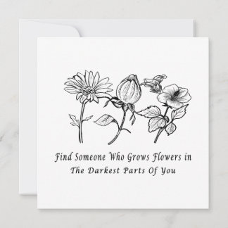 Inspirational Floral Art Holiday Card