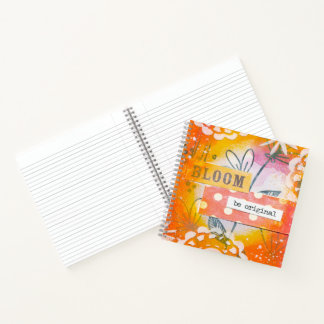 Inspirational Floral “BLOOM, Be Original” Notebook