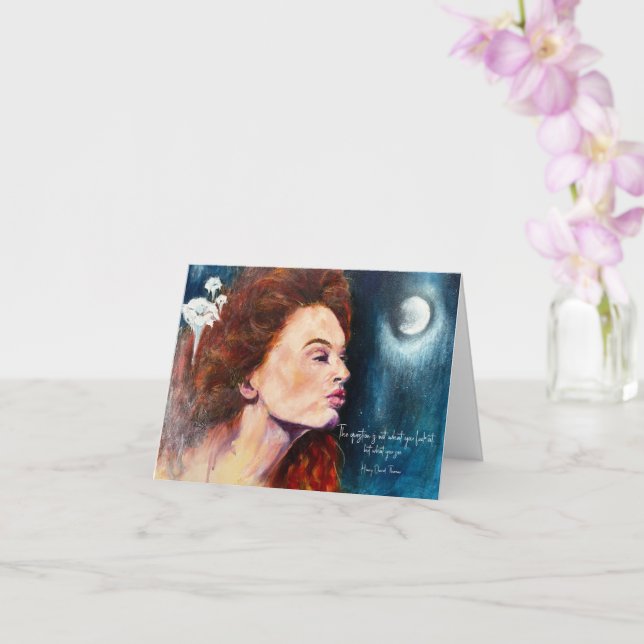 Inspirational Floral Card (Orchid)