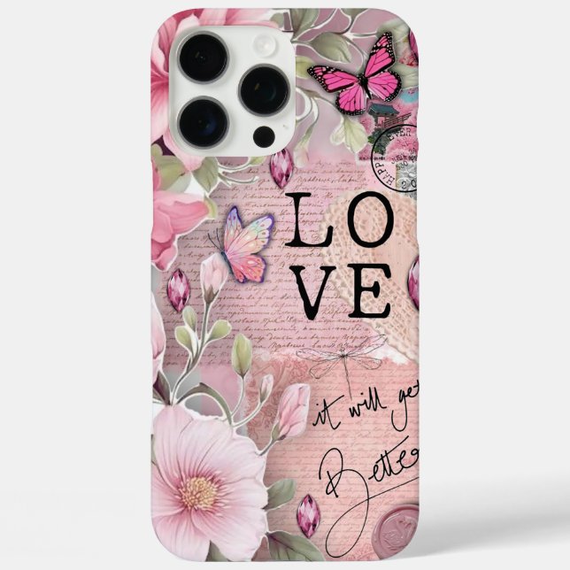 Inspirational Floral Case-Mate iPhone Case (Back)