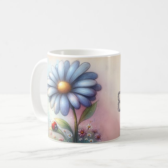 Inspirational Floral  Coffee Mug (Front Left)