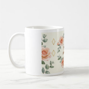 Inspirational Floral Mug   She Believed She Could 