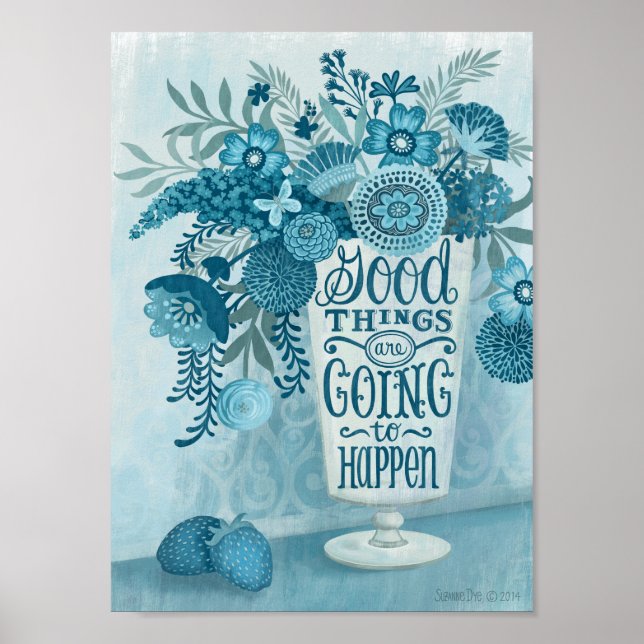 Inspirational Floral Poster (Front)