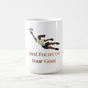 Inspirational Football Goalkeeper Graphic Tee Coffee Mug