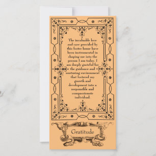 Inspirational Foster Care Flat Thank You Card ...