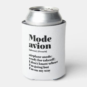 Inspirational French Travel Mode Avion Aeroplane Can Cooler