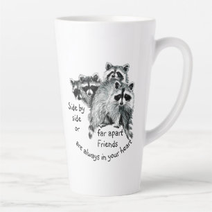 Inspirational Friends Always in Your Heart Quote Latte Mug