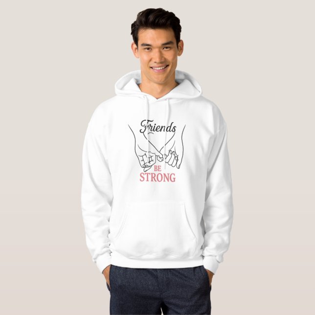 Inspirational Friendship Adult Pullover Hoodie (Front Full)