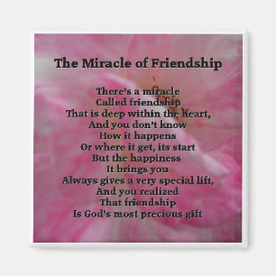 Inspirational Friendship Poem Magnet