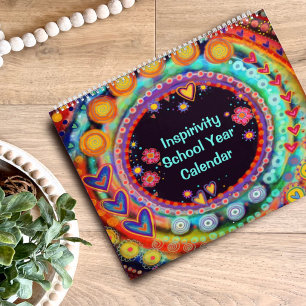 Inspirational Fun Cheerful Inspirivity School  Calendar