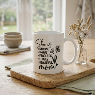 |Inspirational Gift for Mum Large Coffee Mug