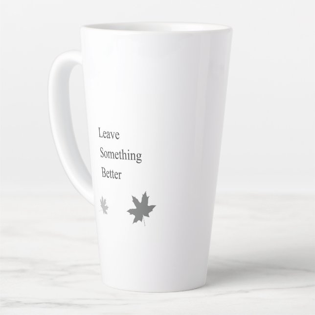 Inspirational Gift for Professionals & Leaders Latte Mug (Left Angle)