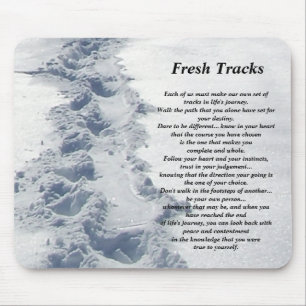 Inspirational Gifts Fresh Tracks Mouse Mat