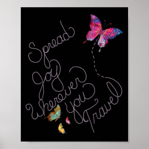 Inspirational Gifts Quotes Spread Joy Graphic Posi Poster