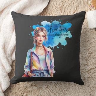 Inspirational Girl Graphic  Cushion