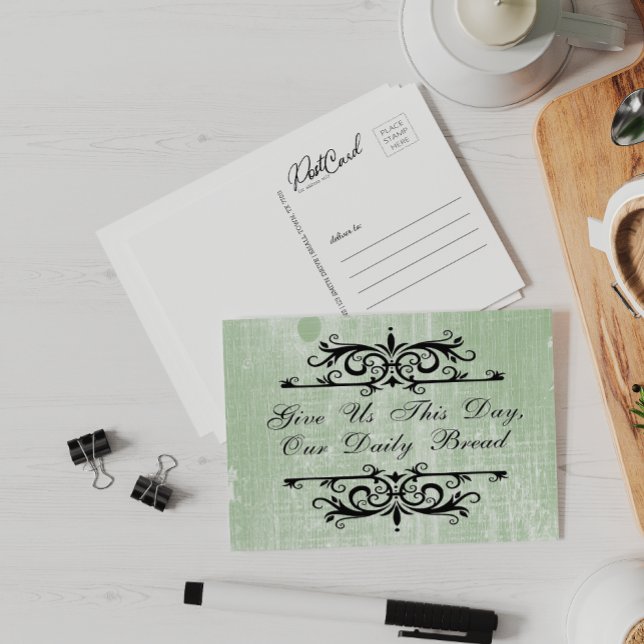 Inspirational Give us this day our daily bread Postcard (Creator Uploaded)