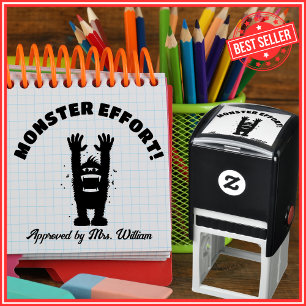 Inspirational "Good Job" Personalised Teacher Self-inking Stamp