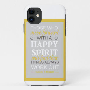 inspirational gordon b hinckley lds quote iPhone 11 case