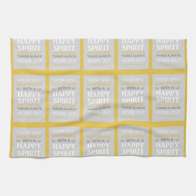 inspirational gordon b hinckley lds quote tea towel (Horizontal)