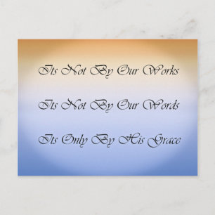 Inspirational Grace Quote Postcard