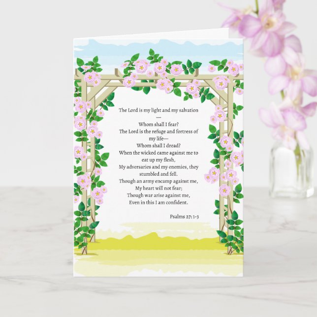 Inspirational Greeting Card (Orchid)