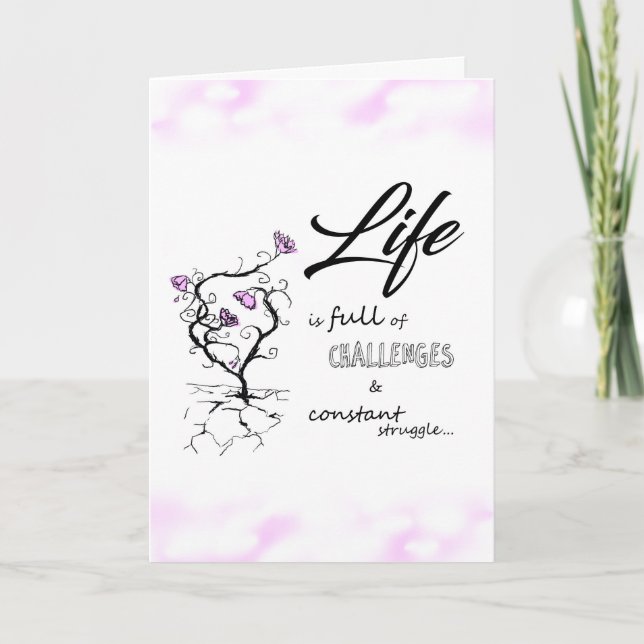 Inspirational greeting card (Front)