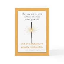 Inspirational Greeting Card for Writers