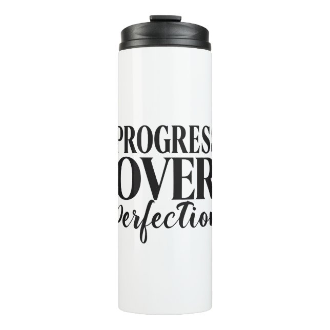 Inspirational Growth Mindset Typography Thermal Tumbler (Front)