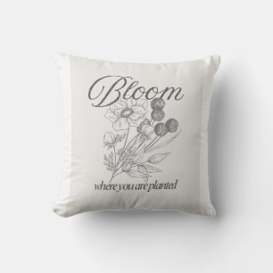 Inspirational Growth Quote Tee Cushion