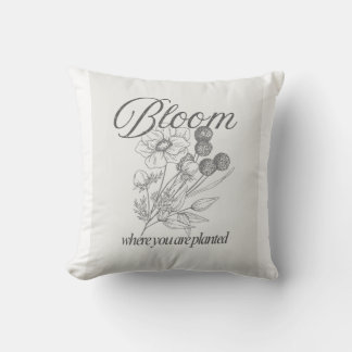Inspirational Growth Quote Tee Cushion
