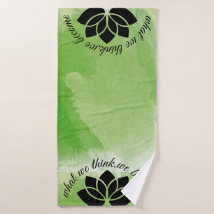 Inspirational Gym Yoga Lotus Bath Towel