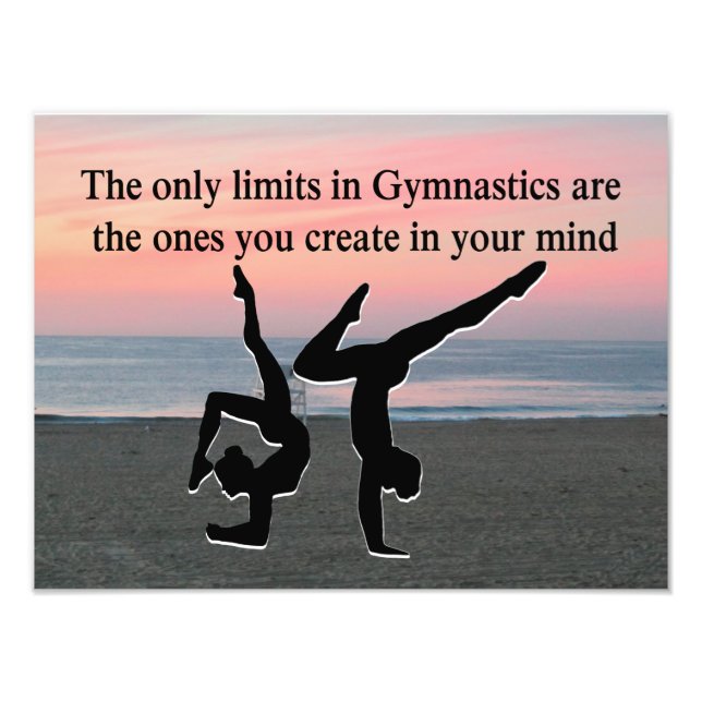 INSPIRATIONAL GYMNAST PHOTO PRINT (Front)