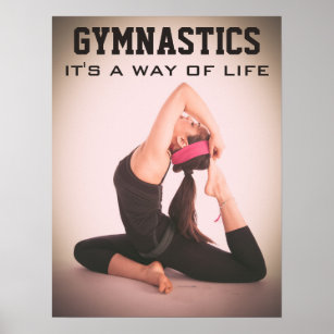 Inspirational Gymnastics Quote Poster