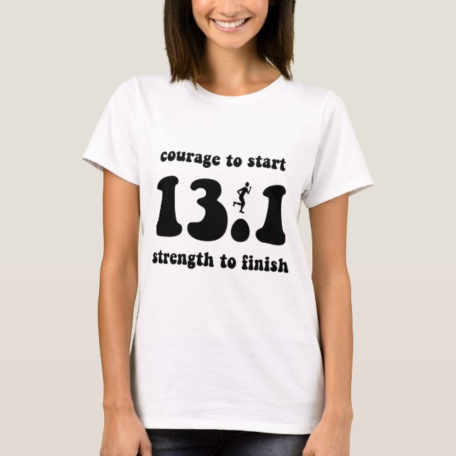 Inspirational half marathon T-Shirt (Front)